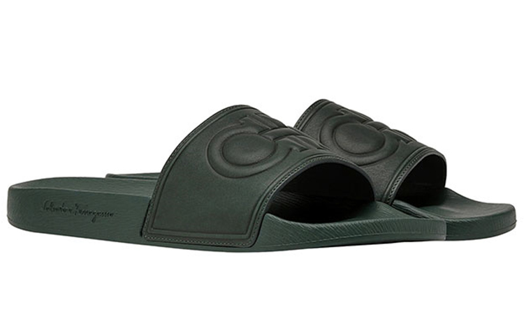 FERRAGAMO Gancini Slide 'Green PVC' 圖 2