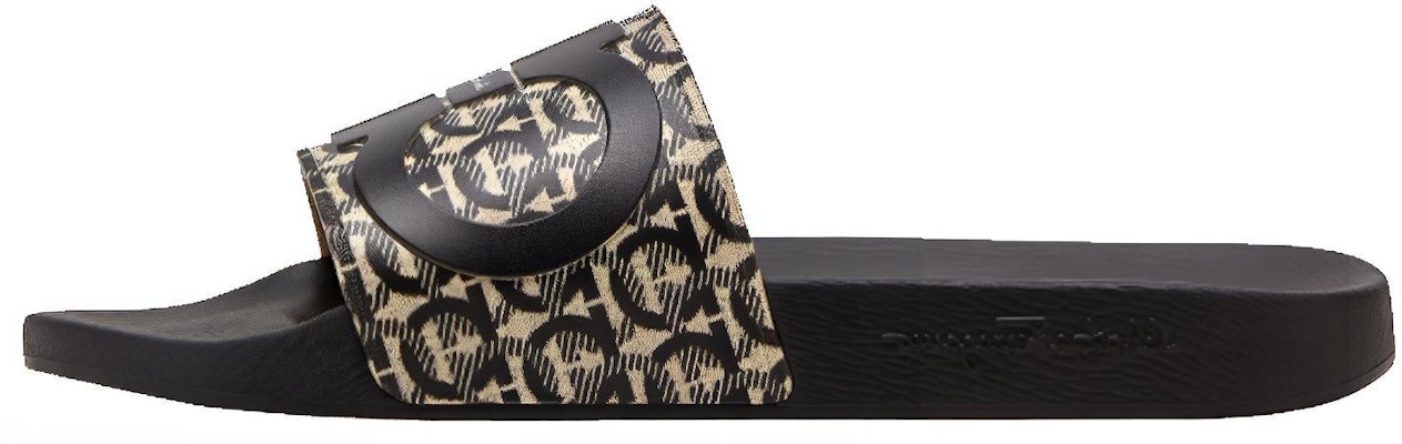 FERRAGAMO Gancini Slides 'Black Leather' 02C308-729248 Buy FERRAGAMO Gancini Slides 'Black Leather' 02C308-729248