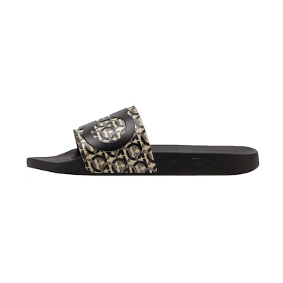 FERRAGAMO Gancini Slides 'Black Leather'