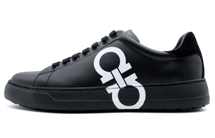 Buy 菲拉格慕 Gancini 黑色运动鞋 020489-747607