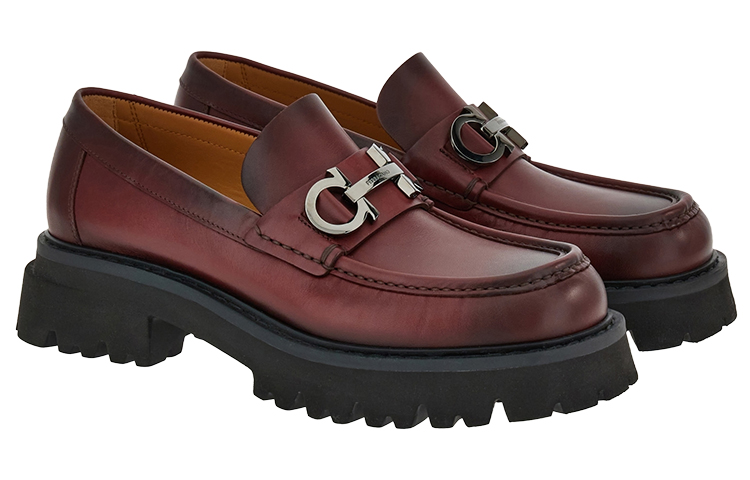 FERRAGAMO Gancini Thick Sole Loafer 'Purple' 圖 2