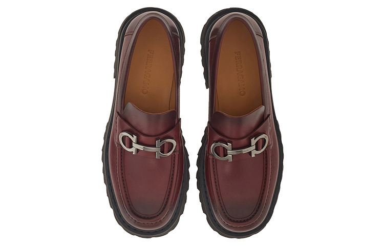 FERRAGAMO Gancini Thick Sole Loafer 'Purple' 圖 3