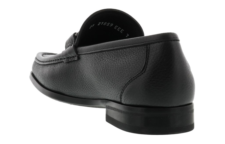 Shop FERRAGAMO Gancio 'Hitam Perniagaan Kasual' 0642848