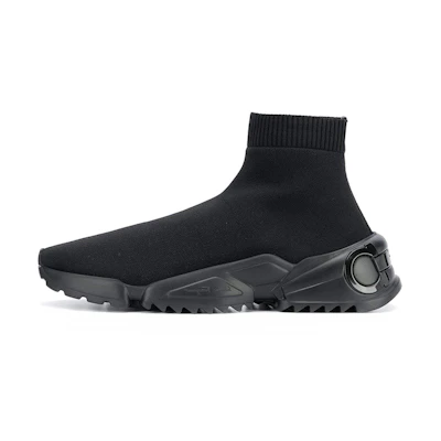 FERRAGAMO Stretch-Knit Sneakers 'Black'