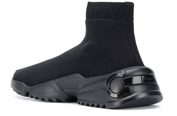 Ferragamo 菲拉格慕 針織運動鞋 黑色 Lookbook Ferragamo 菲拉格慕 針織運動鞋 黑色