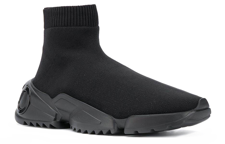 Shop Ferragamo 菲拉格慕 針織運動鞋 黑色