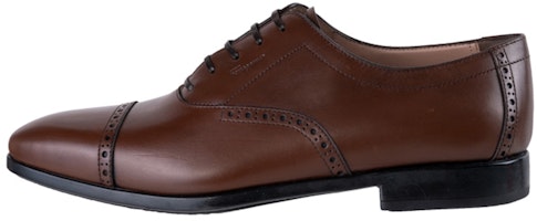 FERRAGAMO Lace-Up Leather Shoe 'Coffee' 94203-735222 FERRAGAMO Lace-Up Leather Shoe 'Coffee' 94203-735222