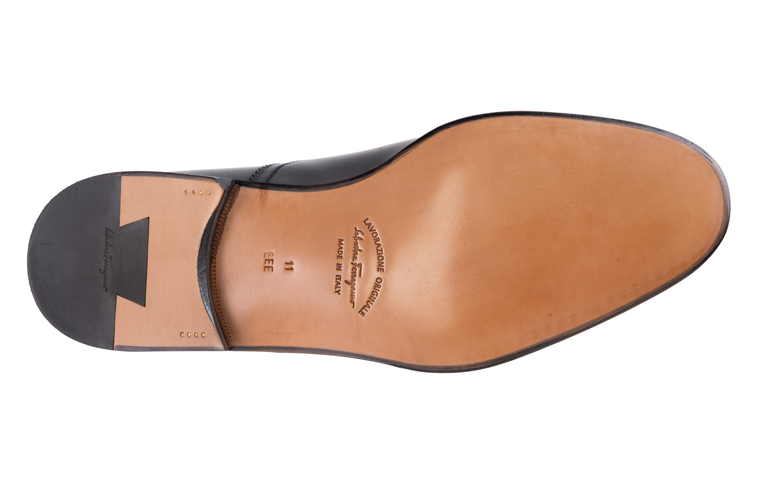 Purchase Zapatos de Cuero con Cordones FERRAGAMO 'Negro' 020211-741603