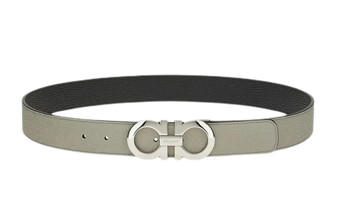 Order Cinturón Ferragamo de Cuero Gris 3.5cm 675542-751757