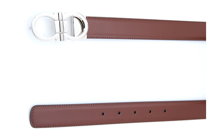 Ferragamo Leather Belt with Buckle 3CM. 0735786 圖 3