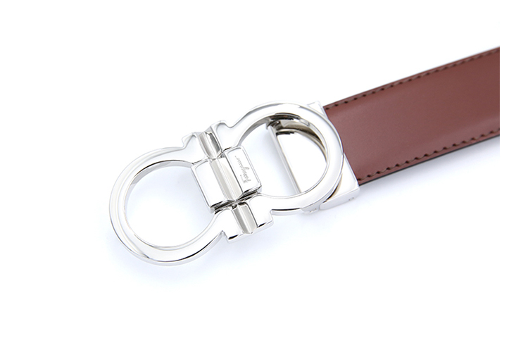 Ferragamo Leather Belt with Buckle 3CM. 0735786 圖 5