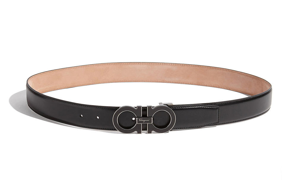 Order 페라가모 가죽 벨트 메탈 네임플레이트 버클, 폭 3.5cm 679750-0671502
