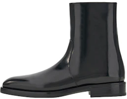 FERRAGAMO Leather Block Heel Zip Ankle Boot 'Black Fashion' 021273-760205 FERRAGAMO Leather Block Heel Zip Ankle Boot 'Black Fashion' 021273-760205