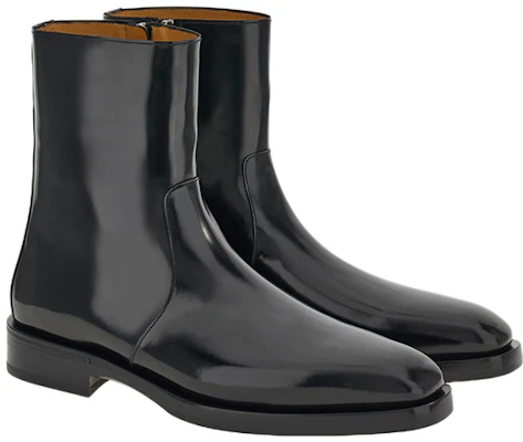 FERRAGAMO Leather Block Heel Zip Ankle Boot 'Black Fashion' 021273-760205 Lookbook FERRAGAMO Leather Block Heel Zip Ankle Boot 'Black Fashion' 021273-760205