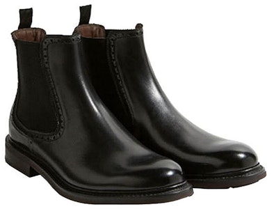 菲拉格慕时尚黑色皮革切尔西靴 0695764 Order 菲拉格慕时尚黑色皮革切尔西靴 0695764