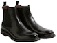 Order 菲拉格慕时尚黑色皮革切尔西靴 0695764