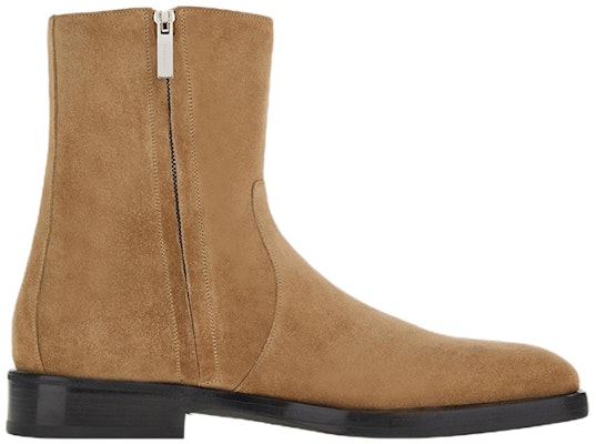 FERRAGAMO Bootie Tumit Kasut Zip Kulit 'Coklat Cerah' 021273-760207 Order FERRAGAMO Bootie Tumit Kasut Zip Kulit 'Coklat Cerah' 021273-760207