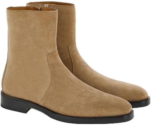 FERRAGAMO Bootie Tumit Kasut Zip Kulit 'Coklat Cerah' 021273-760207 Lookbook FERRAGAMO Bootie Tumit Kasut Zip Kulit 'Coklat Cerah' 021273-760207