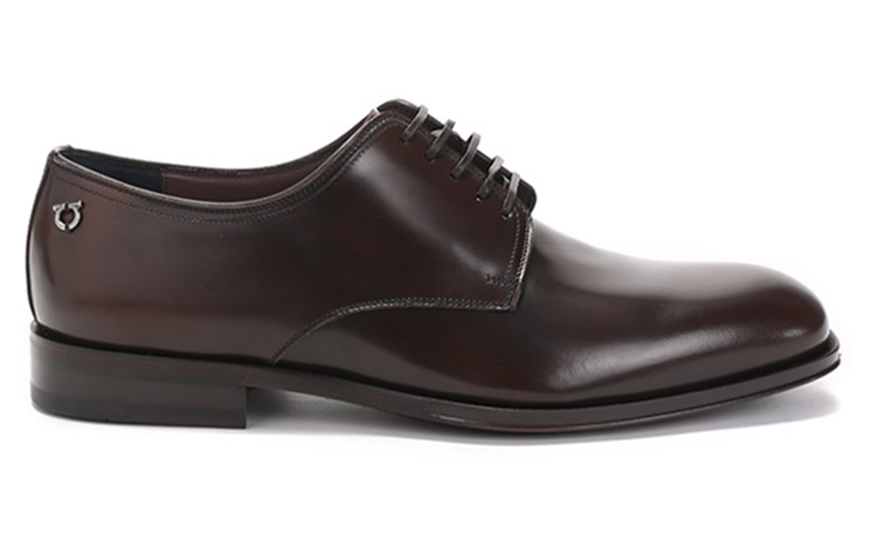 FERRAGAMO Leather Derby 'Brown' 圖 2