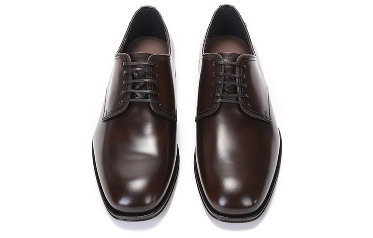 FERRAGAMO Leather Derby 'Brown' 圖 4