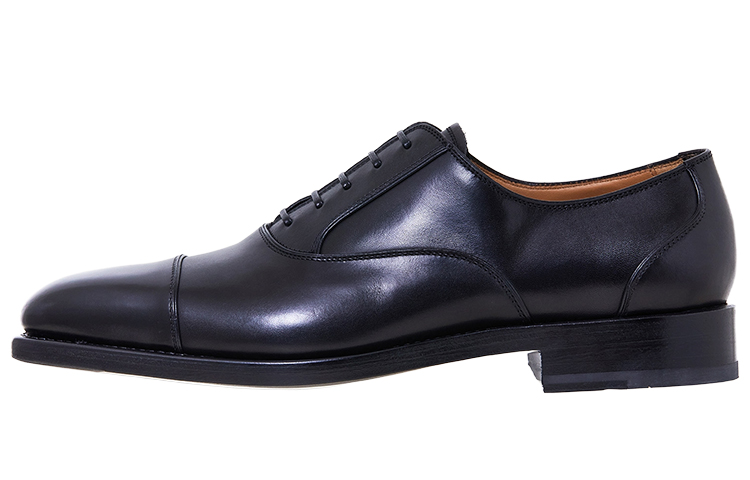 FERRAGAMO Leather Dress Shoes 'Black Comfort' 021368-762366