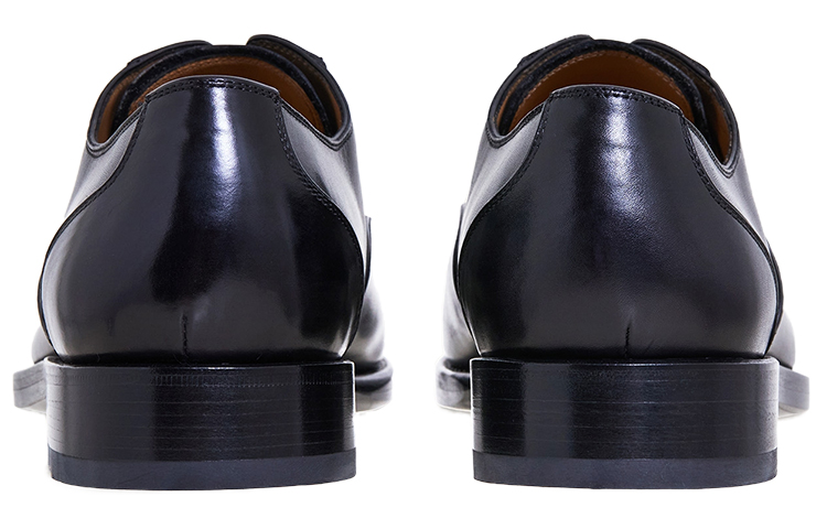 FERRAGAMO Leather Dress Shoes 'Black CMFT' 圖 4