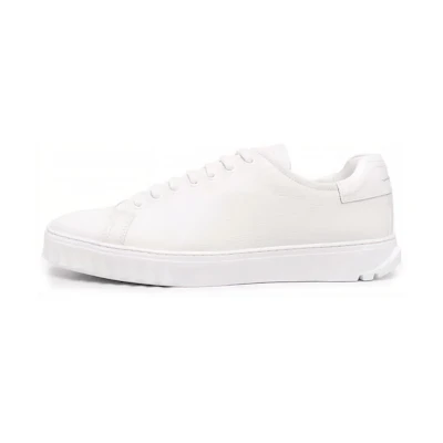 FERRAGAMO Leather Fashion Sneakers 'White'