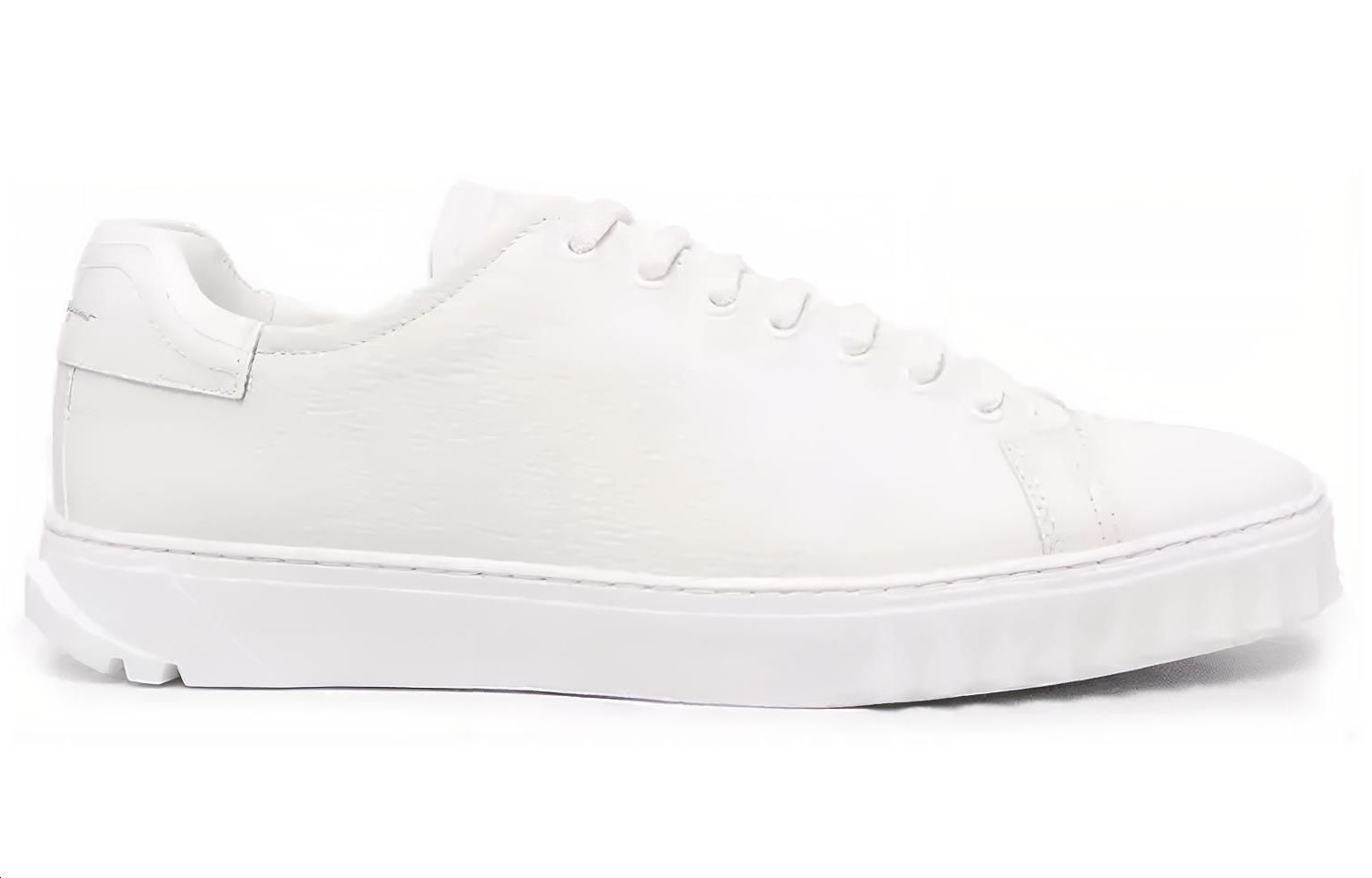 FERRAGAMO Leather Fashion Sneakers 'White' 圖 2