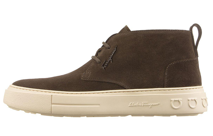FERRAGAMO Leather Lace-Up Ankle Boot 'Brown' 020607-753148