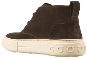 Shop FERRAGAMO Leder Schnürstiefel ''Braun'' 020607-753148