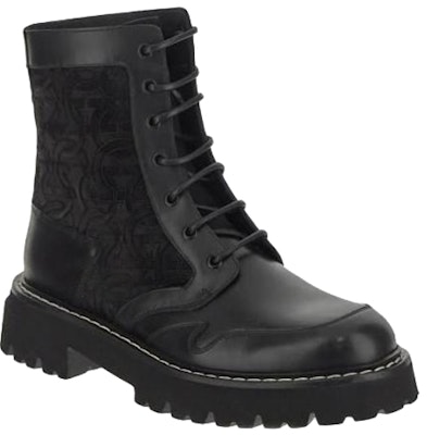 FERRAGAMO Sepatu Boot Tali Kulit Hitam 'Fashion' 020929-756726 Lookbook FERRAGAMO Sepatu Boot Tali Kulit Hitam 'Fashion' 020929-756726