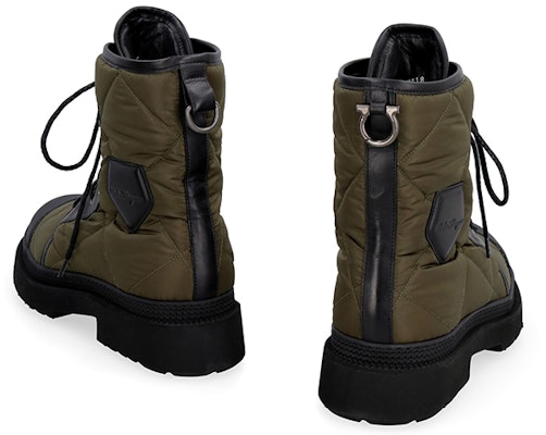 FERRAGAMO Sepatu Boot Tali Kulit 'Hijau' 02C662-738020 Lookbook FERRAGAMO Sepatu Boot Tali Kulit 'Hijau' 02C662-738020