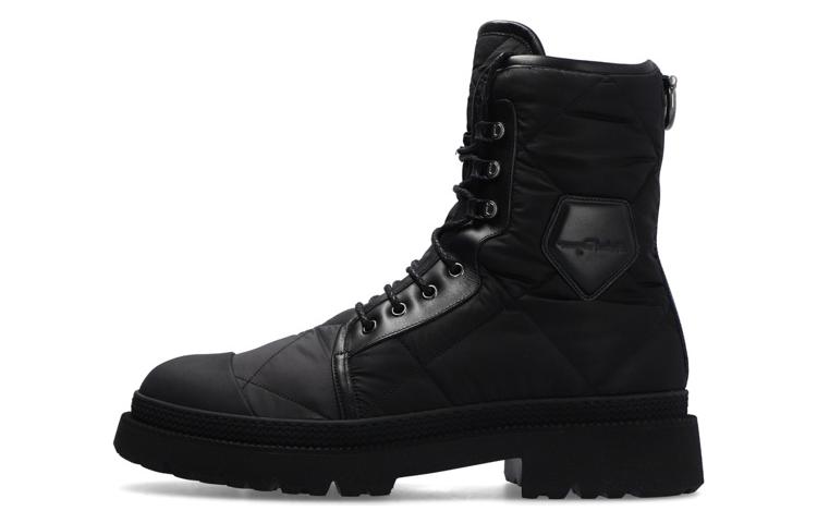 FERRAGAMO Leather Lace-Up Boots 'Black' 02C662-738019