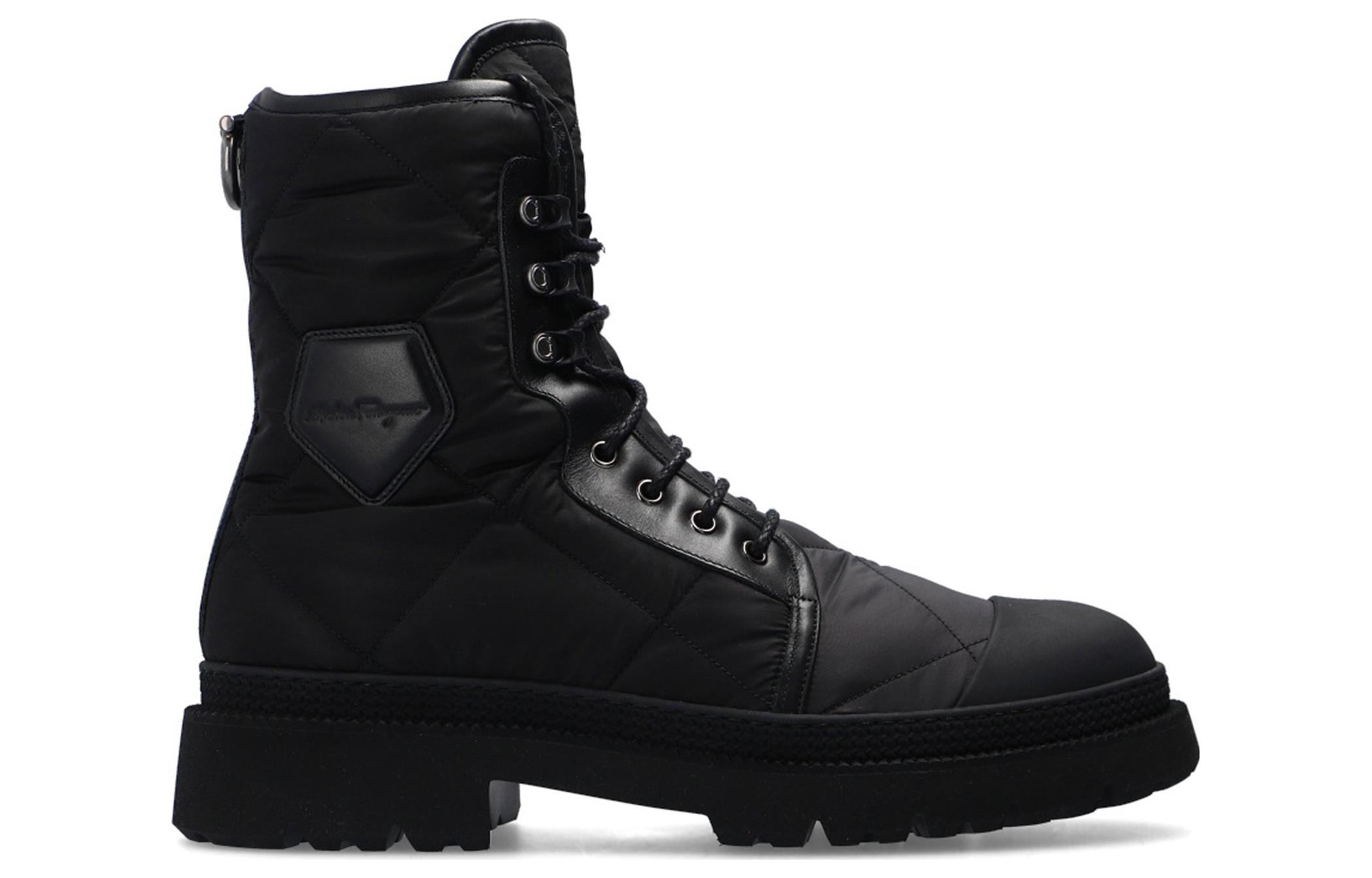Order FERRAGAMO Leder Schnürstiefel ''Schwarz'' 02C662-738019
