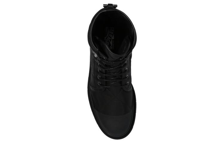 Shop FERRAGAMO Leder Schnürstiefel ''Schwarz'' 02C662-738019