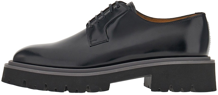 FERRAGAMO Sepatu Kulit Tali Pria 'Hitam Square Toe' 021376-762539 Buy FERRAGAMO Sepatu Kulit Tali Pria 'Hitam Square Toe' 021376-762539