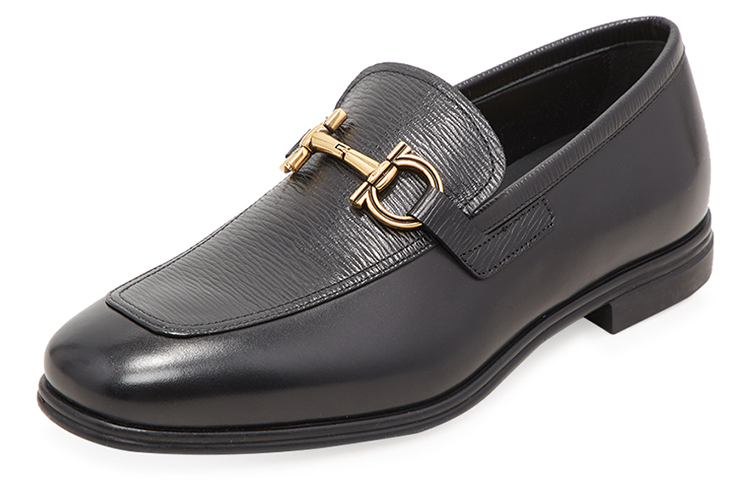 FERRAGAMO Leather Loafer 'Gancini Black' 圖 2