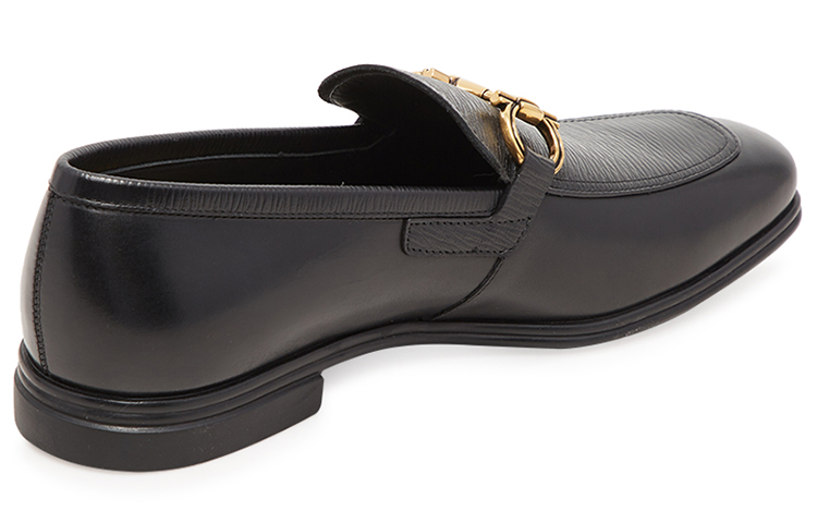 FERRAGAMO Leather Loafer 'Gancini Black' 圖 3