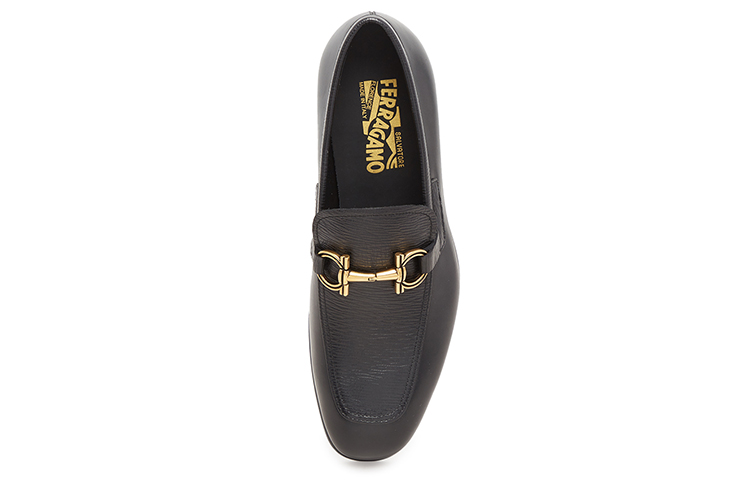 FERRAGAMO Leather Loafer 'Gancini Black' 圖 4