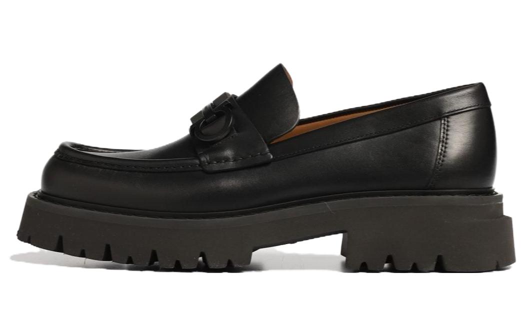 FERRAGAMO Leather Loafers 'Black' 021596-762676