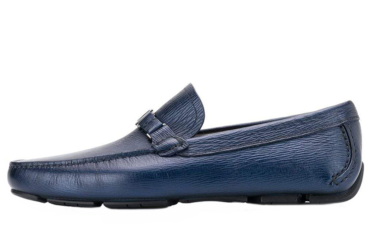 Buy 菲拉格慕蓝色皮革乐福鞋 02B523-709327