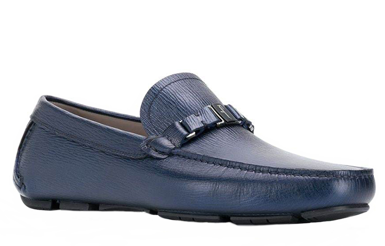 Lookbook 菲拉格慕蓝色皮革乐福鞋 02B523-709327