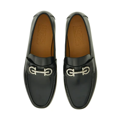 FERRAGAMO Leather Low-Top 'Black'