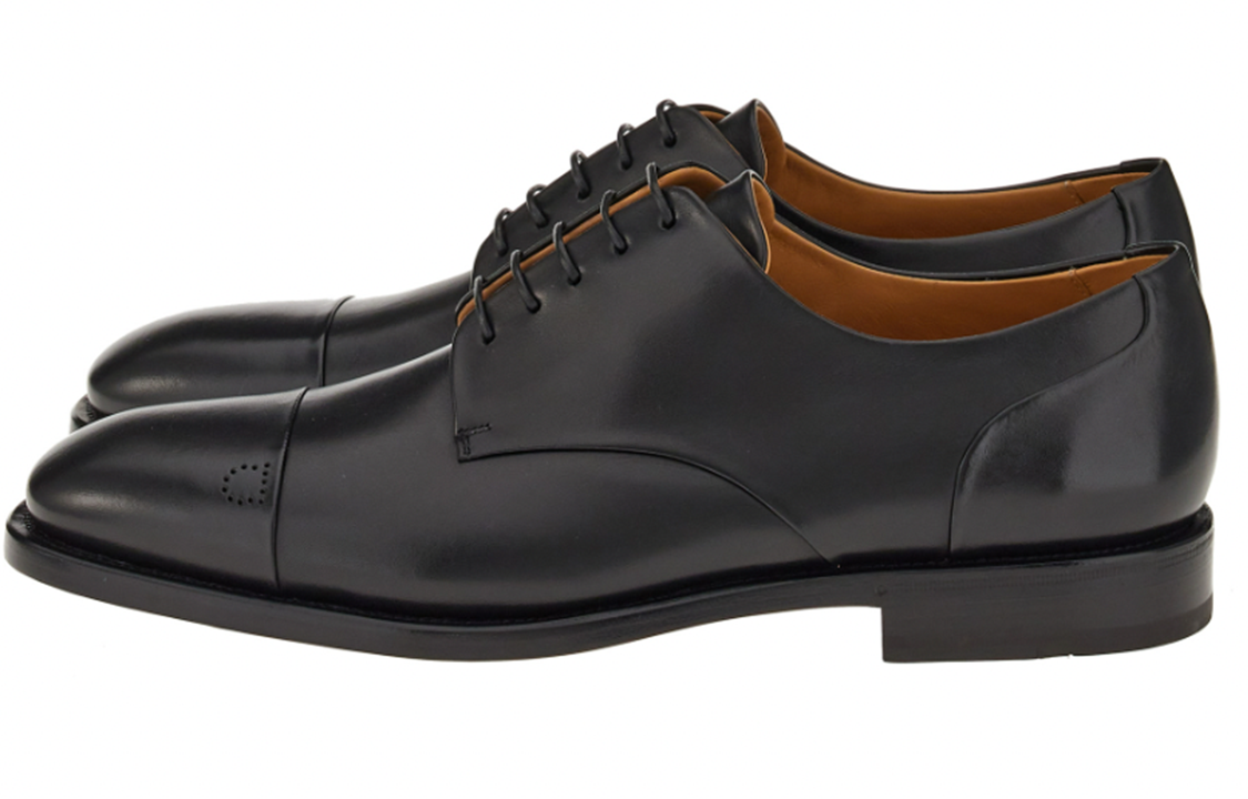 FERRAGAMO Leather Low-Top 'Formal Black' 圖 2