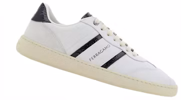 Order FERRAGAMO菲拉格慕 皮革 圓頭繫帶 耐磨 低筒 運動鞋 男款 白色