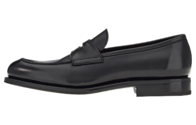 FERRAGAMO Leather Penny Loafers 'Black'