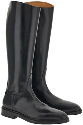 FERRAGAMO Leather Pointed Toe Zip High-Top Boots 'Black' 021232-762398 Order FERRAGAMO Leather Pointed Toe Zip High-Top Boots 'Black' 021232-762398