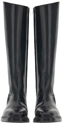 FERRAGAMO Leather Pointed Toe Zip High-Top Boots 'Black' 021232-762398 Lookbook FERRAGAMO Leather Pointed Toe Zip High-Top Boots 'Black' 021232-762398