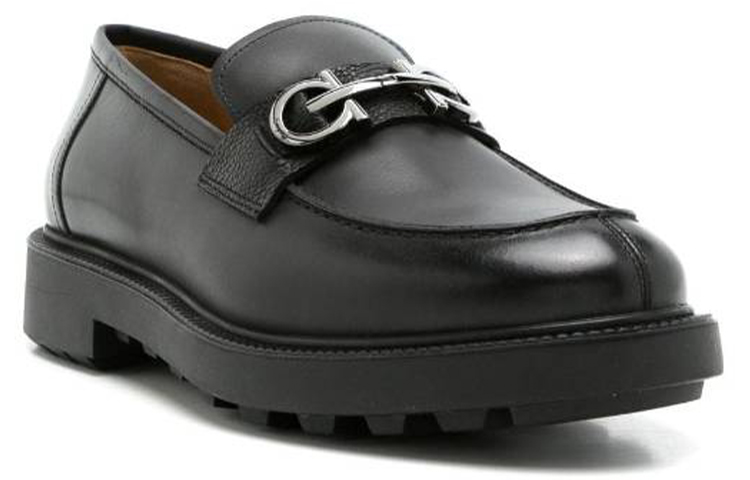 Order "FERRAGAMO Slip-On de Piel Punta Redonda 'Moda Negra'" 021141-762334