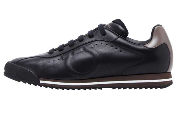 FERRAGAMO Leather Sneaker 'Black'
